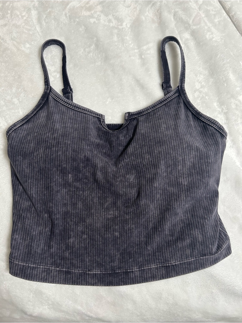 Vitality Cloud II Ribbed Notch Tank Top